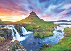 EuroGraphics Puzzle Kirkjufell vízesés, Izland 1000 darab
